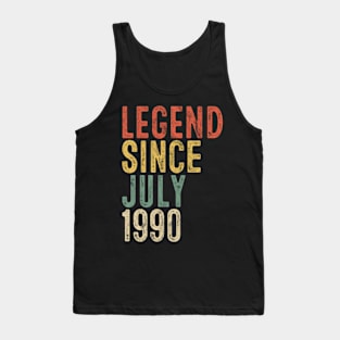 Legend Since July 1990 30th Birthday Gift 30 Year Old Tank Top